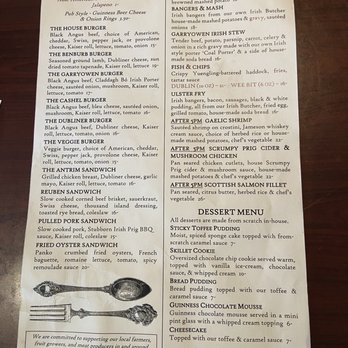 The Garryowen Irish Pub - Menu - Irish Near Me - Gettysburg, Pennsylvania The Garryowen Irish Pub - Menu - Irish Near Me - Gettysburg, Pennsylvania