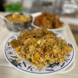 Vegan Shop - Rice, curry, charsiu