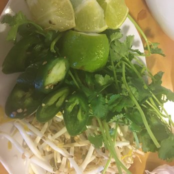 Pho 50 - Dish of vegetables that come with the pho - Vietnamese Near Me - Pueblo West, Colorado Pho 50 - Dish of vegetables that come with the pho - Vietnamese Near Me - Pueblo West, Colorado