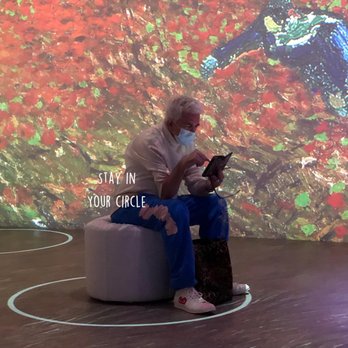 Immersive Van Gogh Exhibit - Circle gets the square - Art Museums Near Me - Los Angeles, California