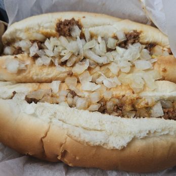 George's Coney Island Lunch - The works - Hot Dogs Near Me - Worcester, Massachusetts