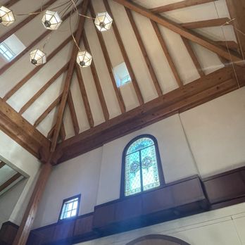 Peju Winery - So many stained glass windows - Wine Tasting Room Near Me - Rutherford, California