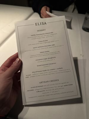 Menu photo 7 Elisa Vancouver, BC Menu photo 7 Elisa Vancouver, BC