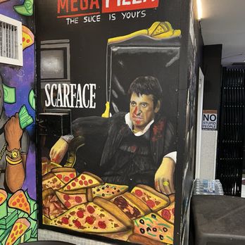 Mega Pizza - Inside - Pizza Near Me - Miami Beach, Florida