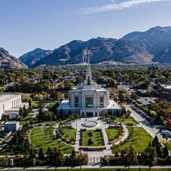 Ogden Utah Temple - Ogden Utah Temple slide show by a drone on an autumn day on October 20, 2022. More  at TempleVideos.com