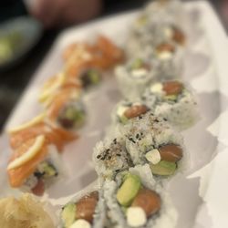 Aji Ichi Japanese Restaurant - H18. Philadelphia Roll and K18. 49'er Roll