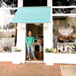 the Hug Box - The Hug Box gift shop in Historic Downtown Newnan, Georgia on the corner of West Washington St and Brown St. next to First Baptist Church