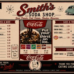Exterior outside entrance of Smith's Soda Shop - Cleveland, Georgia Exterior outside entrance of Smith's Soda Shop - Cleveland, Georgia