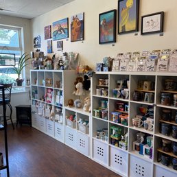 Gifts and art in the coffee shop Gifts and art in the coffee shop