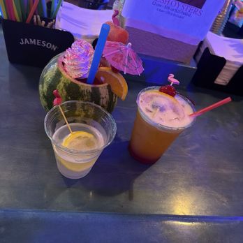 Flamingo Jo's Beach Bar - Lemon Drop; Whiskey Sunset; Watermelon Slushie - Sandwiches Near Me - Panama City Beach, Florida Flamingo Jo's Beach Bar - Lemon Drop; Whiskey Sunset; Watermelon Slushie - Sandwiches Near Me - Panama City Beach, Florida