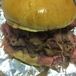 Fast Eddie's Pit Beef - Pit beef sandwich, medium
