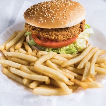 United Fried Chicken - Spicy chicken sandwich w/ french fries - Fast Food Near Me - New York, New York United Fried Chicken - Spicy chicken sandwich w/ french fries - Fast Food Near Me - New York, New York