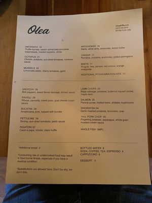 Menu photo 2 Olea Philadelphia, PA