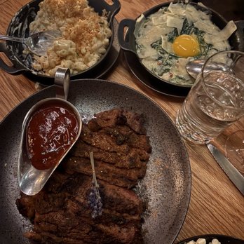 Vinyl Steakhouse - Ribeye, Truffle Mac N Cheese, Creamed Spinach Carbonara - Steakhouses Near Me - New York, New York Vinyl Steakhouse - Ribeye, Truffle Mac N Cheese, Creamed Spinach Carbonara - Steakhouses Near Me - New York, New York