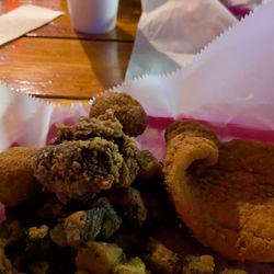River Cafe Sports Bar - Catfish and okra