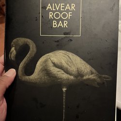 Alvear Roof Bar - Menu