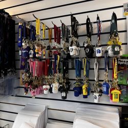 PostalAnnex - Keychains and keys + NFL merch you can buy from this small shop. Also they have envelopes and packing material