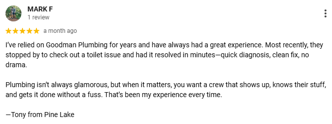 Slide of Goodman Plumbing