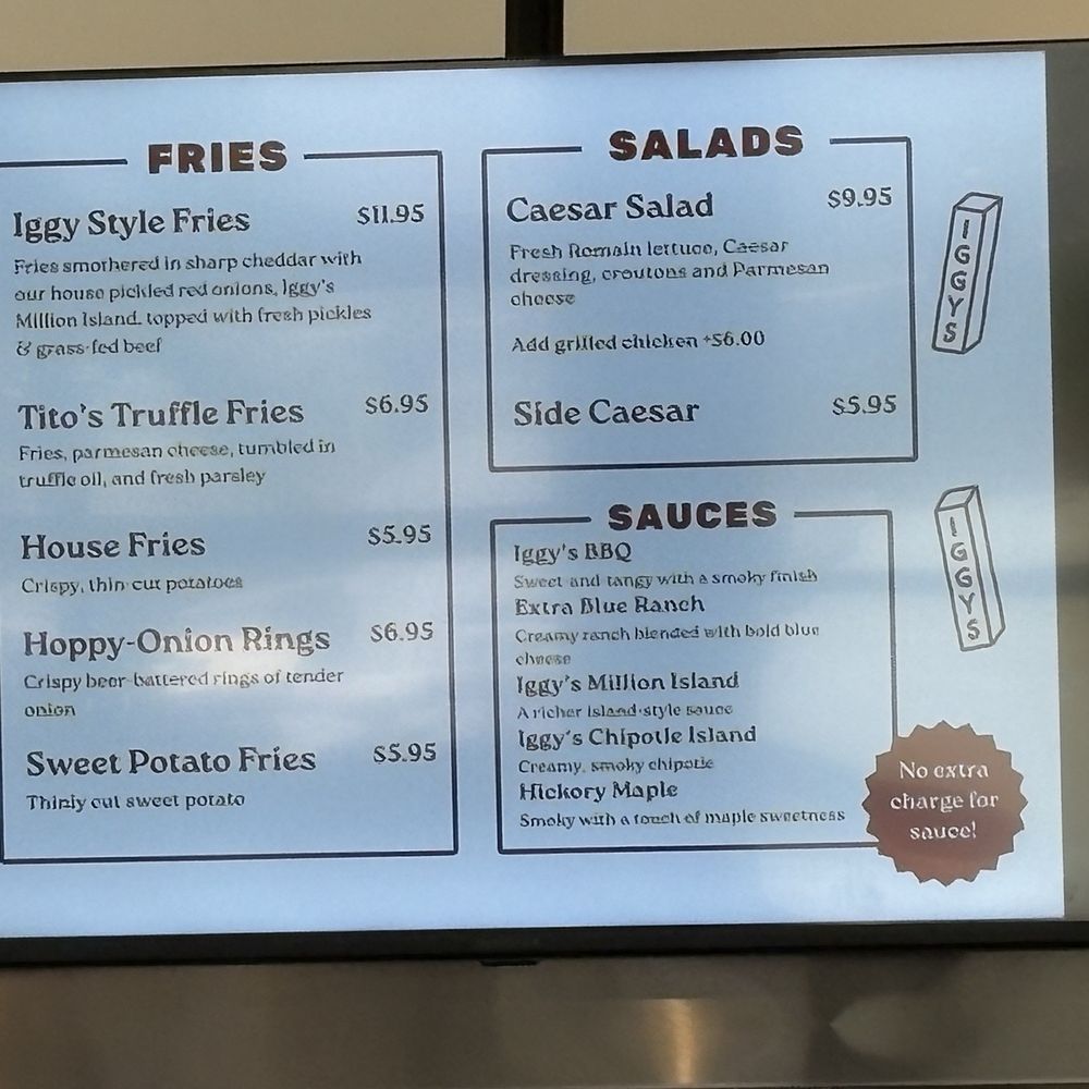 Iggy's Burger - Sides menu - Burgers Near Me - Sebastopol, California Iggy's Burger - Sides menu - Burgers Near Me - Sebastopol, California