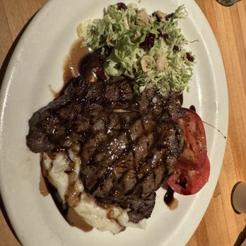 The White Chocolate Grill - Balsamic ribeye with Brussel sprouts - American Near Me - Lone Tree, Colorado The White Chocolate Grill - Balsamic ribeye with Brussel sprouts - American Near Me - Lone Tree, Colorado