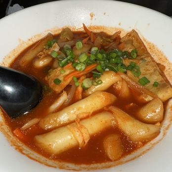 BeeCh, please - Tteokbokki with fish cake - Korean Near Me - Cathedral City, California