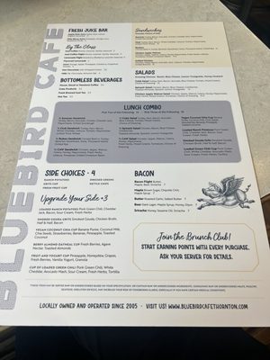 Menu photo 1 Bluebird Cafe Thornton, CO