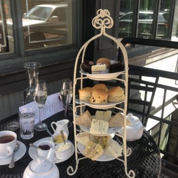 Babe’s Tea Room - Selection of sandwiches scones and Prosecco - Tea Rooms Near Me - Denver, Colorado