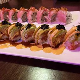 Front: Miyako Roll Back: Negi Hama Roll Front: Miyako Roll Back: Negi Hama Roll