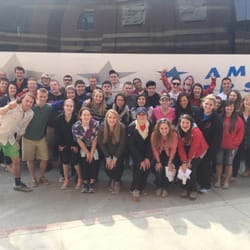 America Interstate - Our group in front of the bus before starting the trip!