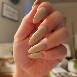 CK Nails & Spa - Two weeks post mani. Maximalist Manila #982 in almond. #loveCK
