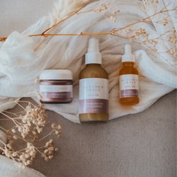 Heather Grace Skincare - Pumpkin Enzyme Face Cleanser, Daily Repair Serum & Rose Glow Mask + Scrub