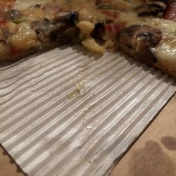 Domino's Pizza - Thin greasy pan pizza