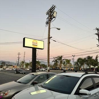 Queens Burgers - Sign - Burgers Near Me - Pacoima, California