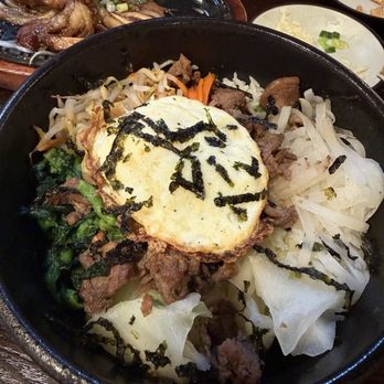 Chogajip - 22. Hot Stone Pot Spicy Pork Belly Bibimbap / 제육돌솥비빔밥 - Korean Near Me - Honolulu, Hawaii Chogajip - 22. Hot Stone Pot Spicy Pork Belly Bibimbap / 제육돌솥비빔밥 - Korean Near Me - Honolulu, Hawaii
