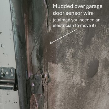 Tri state bros construction - 6/16/26 - Sensor wire mudded over; claimed an electrician was needed to move it - Roofing Near Me - Whitinsville, Massachusetts Tri state bros construction - 6/16/26 - Sensor wire mudded over; claimed an electrician was needed to move it - Roofing Near Me - Whitinsville, Massachusetts