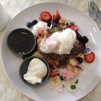Humble Rays - French toast stuffed with cream cheese and fairy floss on top - Cafes Near Me - Melbourne, VIC Humble Rays - French toast stuffed with cream cheese and fairy floss on top - Cafes Near Me - Melbourne, VIC