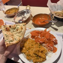 Tikka Masala. Veg Korma. Garlic Naan. Tikka Masala. Veg Korma. Garlic Naan.