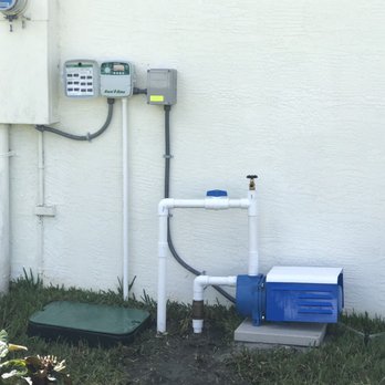 Drilling and Irrigation Services - Pump connected to our existing sprinkler system. - Irrigation Near Me - West Melbourne, Florida Drilling and Irrigation Services - Pump connected to our existing sprinkler system. - Irrigation Near Me - West Melbourne, Florida