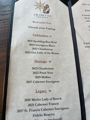 Menu photo 5 Trinitas Cellars Napa, CA Menu photo 5 Trinitas Cellars Napa, CA