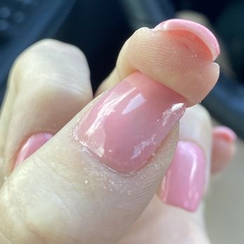 Impression Nails Lounge - Cut under middle finger - Nail Salons Near Me - San Antonio, Texas Impression Nails Lounge - Cut under middle finger - Nail Salons Near Me - San Antonio, Texas