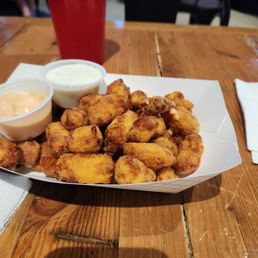 a plate of fried food a plate of fried food