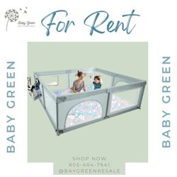 Baby Green Resale - Playyard for rent and to purchase