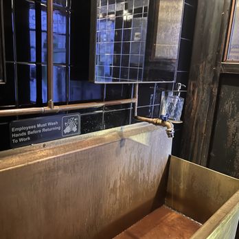 Maison Pickle - Bathroom sink - Cocktail Bars Near Me - New York, New York Maison Pickle - Bathroom sink - Cocktail Bars Near Me - New York, New York