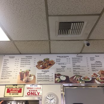 Las Brisas - Menu behind the counter (Spanish and English) - Mexican Near Me - Los Angeles, California Las Brisas - Menu behind the counter (Spanish and English) - Mexican Near Me - Los Angeles, California