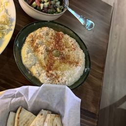 Baba Ganoush and Shirazi Salad Baba Ganoush and Shirazi Salad