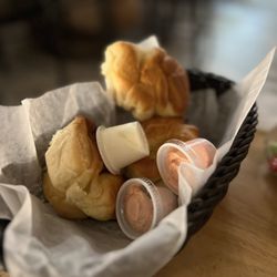COMFORT by the Cross-Eyed Cricket - Rolls with delicious whipped berry butter as well as regular butter.