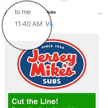 Jersey Mike's Subs - Ordered at 11:40am, received my food at 12:30pm - Fast Food Near Me - Hanover, Maryland Jersey Mike's Subs - Ordered at 11:40am, received my food at 12:30pm - Fast Food Near Me - Hanover, Maryland