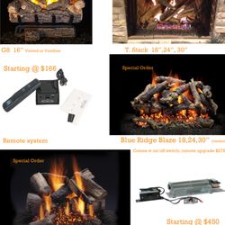 Nova Fire Design - Remotes, fans, logs