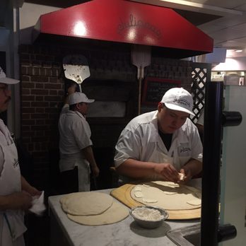 Juliana's - Preparing our pizza - Pizza Near Me - Brooklyn, New York Juliana's - Preparing our pizza - Pizza Near Me - Brooklyn, New York