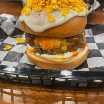 Rock Burger - Elmwood - Doritos dream boat stuffed burger - Burgers Near Me - Buffalo, New York Rock Burger - Elmwood - Doritos dream boat stuffed burger - Burgers Near Me - Buffalo, New York
